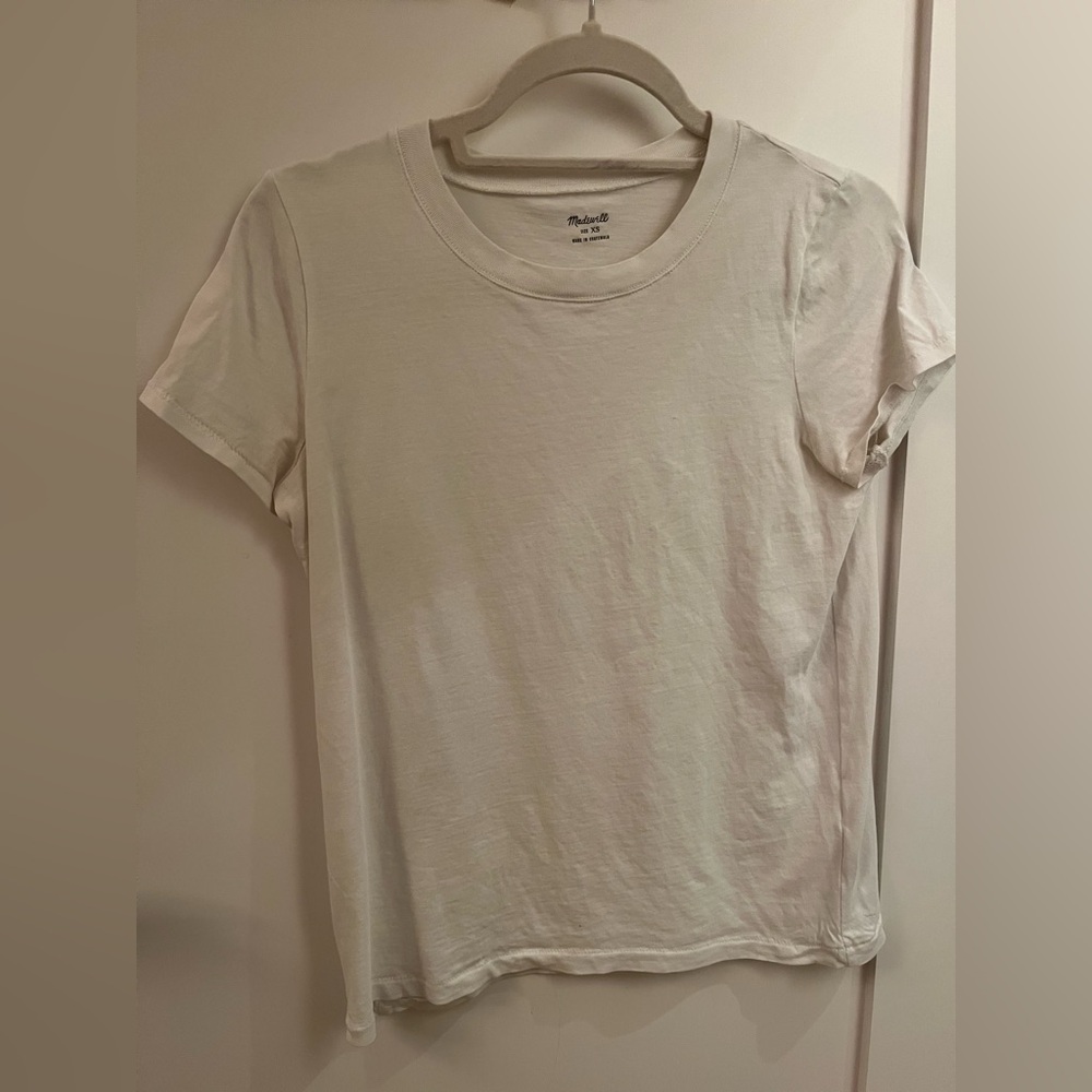 Madewell Soft White Short Sleeve Tee